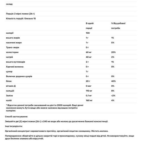 Сироватковий протеїн, Whey Protein, Dr. Mercola, оригінальний, 382,5 г