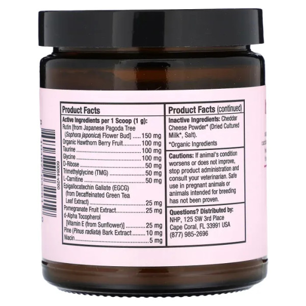 Підтримка здоров'я серця котів та собак, Bark and Whiskers, Heart Health, Dr. Mercola, 90 г