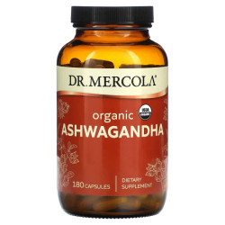 Ашваганда, органічна, Dr. Mercola Ashwagandha, 180 капсул