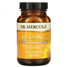 Вітамін E, Dr. Mercola Vitamin E, 90 капсул