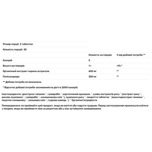 Астрагал екстракт, Astragalus Extract, Dr. Mercola, органік, 60 таблеток
