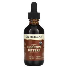 Гіркоти для травлення, Dr. Mercola Digestive Bitters with Natural Flavors, органічні, 60 мл