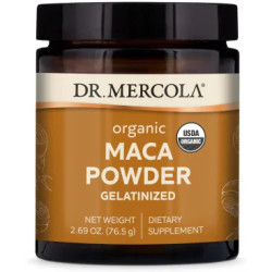 Мака органик, Organic Maca Dr. Mercola, порошок, 76,5 г
