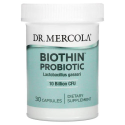Биотиновый пробиотик, Dr. Mercola Biothin Probiotic, 10 млрд КОЕ, 30 капсул