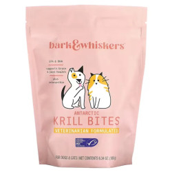 Криль антарктический жевательные, для собак и кошек, Antarctic Krill Bites Dr. Mercola Bark & Whiskers, 180 г