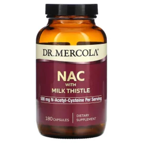 NAC з розторопшою, Pterostilbene, Dr. Mercola, 250 мг, 180 капсул