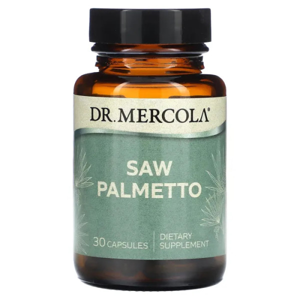 Со пальметто (Сереноя повзуча), Saw Palmetto, Dr. Mercola, 30 капсул