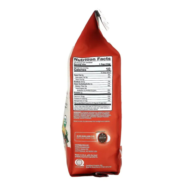 Кава, Coffee With Superfoods, BareOrganics, Cardio Care, з суперфудами, середнє обсмажування, 283 г