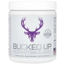 Предтренировочный комплекс без стимуляторов, Bucked Up Pre Workout, с экстрактом оленьих рогов, вкус виноград, 327 г