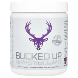 Предтренировочный комплекс без стимуляторов, Bucked Up Pre Workout, с экстрактом оленьих рогов, вкус виноград, 327 г