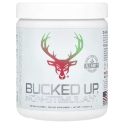 Передтренувальний комплекс без стимуляторів, Bucked Up Pre Workout, з екстрактом оленячих рогів, смак полуниці та ківі, 315 г