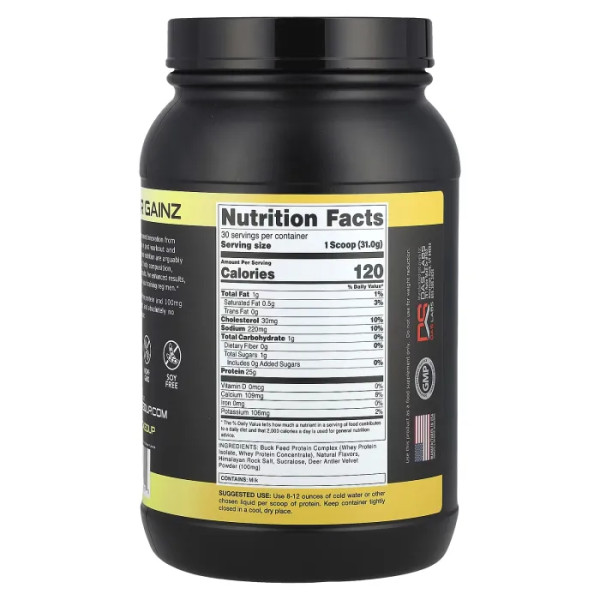 Сироватковий протеїн, оригінальний, Buck Feed™, Original Protein, Bucked Up, плетінка, 930 г