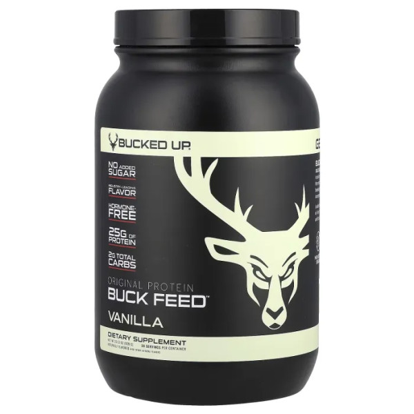 Сироватковий протеїн, оригінальний, Buck Feed™, Original Protein, Bucked Up, ваніль, 939 г