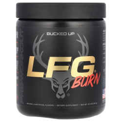 Предтренировочный комплекс для сжигания калорий, Bucked Up LFG Burn Pre Workout, с кофеином, вкус ягоды, 297 г