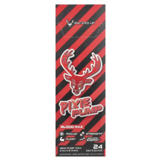 Предтренировочный комплекс без стимуляторов стики, вкус красная малина, Bucked Up Pixie Pump, 24 стика по 10,8 г