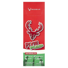 Предтренировочный комплекс без стимуляторов стики, вкус арбуз, Bucked Up Pixie Pump, 24 стика по 10,6 г