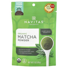 Матча, Navitas Organics Organic Matcha Powder, органік, порошок, 85 г