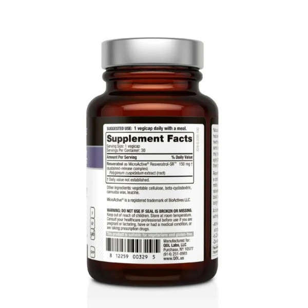 Ресвератрол-SR, Quality of Life Labs, 150 мг, 30 капсул