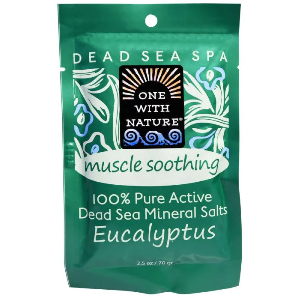 Мінеральна сіль для ванни, Mineral Salts, One with Nature, аромат евкаліпта, 70 г