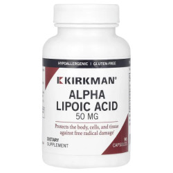 Альфа-ліпоєва кислота 50 мг, Kirkman Labs Alpha Lipoic Acid, 90 капсул