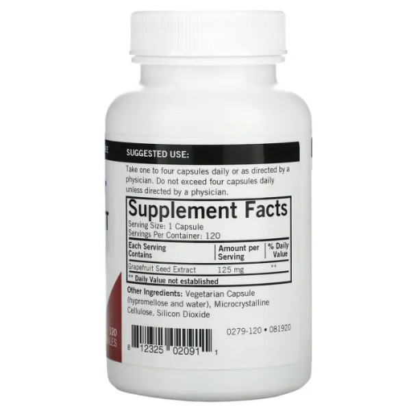 Екстракт грейпфрутової кісточки, Grapefruit Seed Extract, Kirkman Labs, 120 капсул