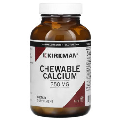 Кальцій жувальний 250 мг, Calcium Chewable Kirkman Labs, 120 жувальних таблеток