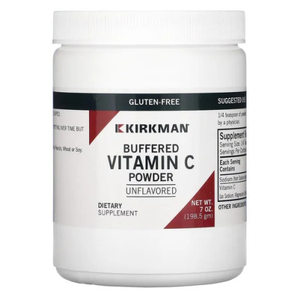 Вітамін С (буферизований), Buffered Vitamin C, Kirkman Labs, 198,5 г