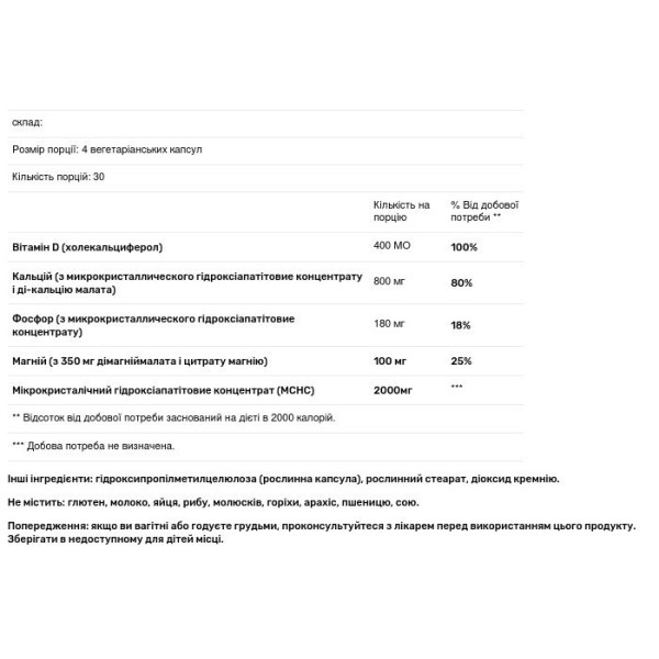 Формула для кісток, OsteoMedica, NuMedica, 120 вегетаріанських капсул