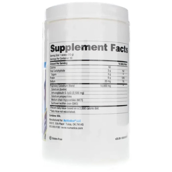 Молозиво, підтримка імунітету, Immunog PRP, NuMedica, порошок, 300 г