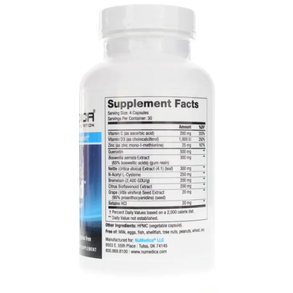Сезонна імунна підтримка, Seasonal Shield, NuMedica, 120 вегетаріанських капсул