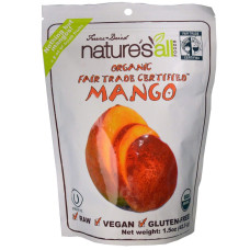 Манго сушений, Mango Natierra Nature's All, органік, 42,5 г