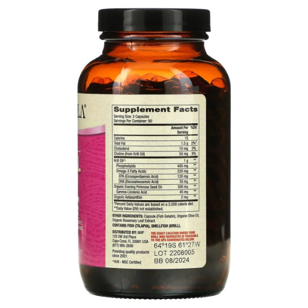 Масло криля антарктична, Krill Oil, Dr. Mercola, для жінок, 270 капсул