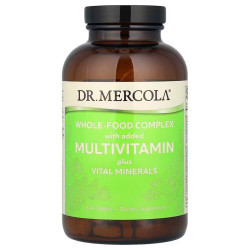 Мультивітаміни+мінерали, Dr. Mercola Multivitamin Plus Minerals, комплекс цілісних продуктів, 240 пігулок.