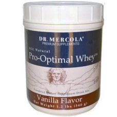 Сироватковий протеїн, ваніль, Dr. Mercola Whey, 540 г