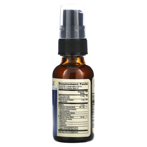 Підтримка сну з мелатоніном, Sleep Support, Dr. Mercola, Малина, 29 мл.