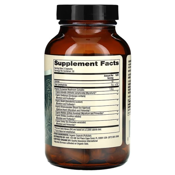 Гриби, комплекс, Mushroom Complex, Dr. Mercola, ферментований, 90 капсул