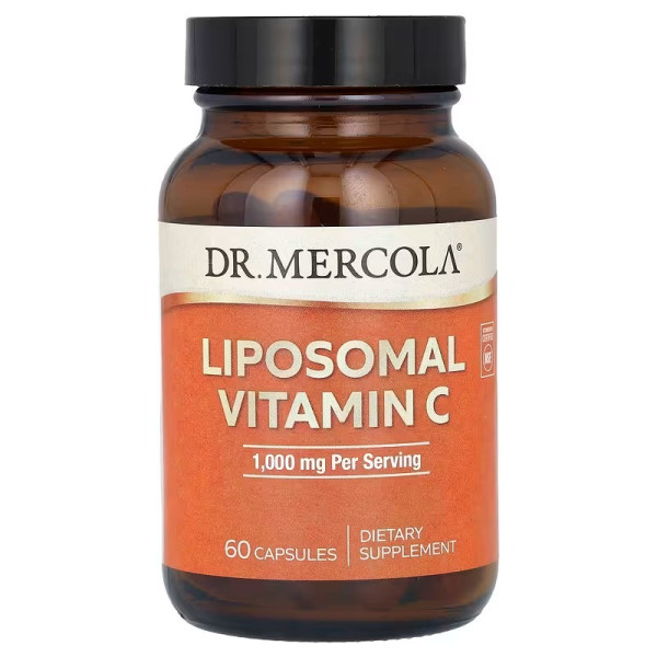 Ліпосомальний вітамін С, Liposomal Vitamin C, Dr. Mercola, 60 капсул (500 мг у капсулі)