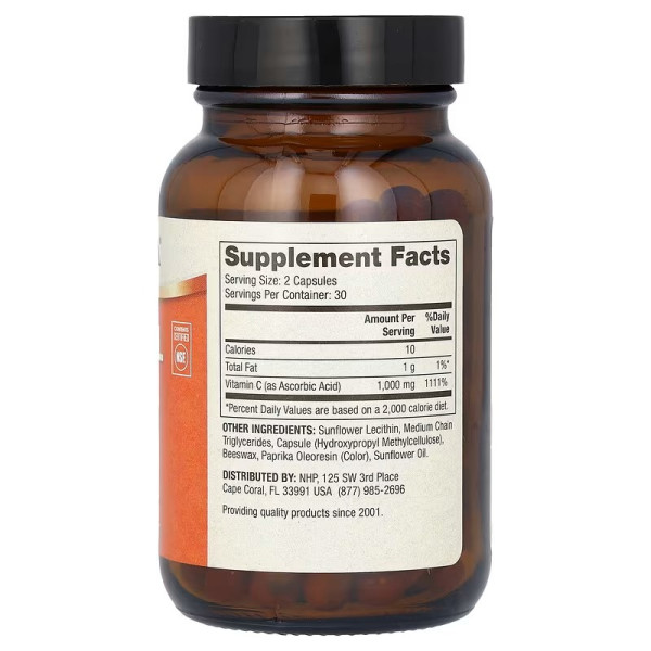 Ліпосомальний вітамін С, Liposomal Vitamin C, Dr. Mercola, 60 капсул (500 мг у капсулі)