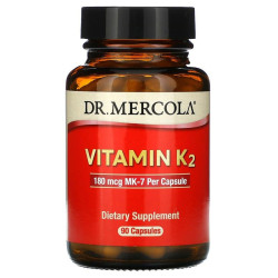 Витамин К2, Dr. Mercola Vitamin K2, 90 капсул
