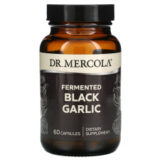 Чорний часник, Dr. Mercola Black Garlic, ферментований, 60 капсул