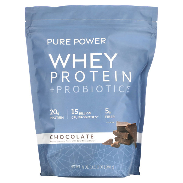 Сироватковий протеїн + пробіотики, Whey Protein + Probiotics, Dr. Mercola, порошок, смак шоколаду, 880 г