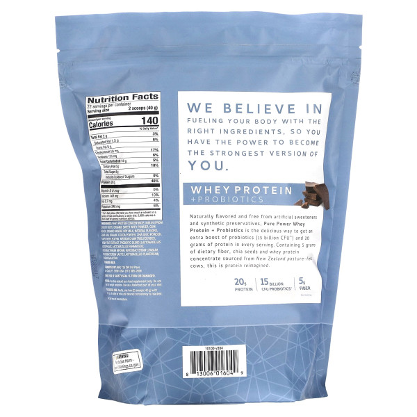 Сироватковий протеїн + пробіотики, Whey Protein + Probiotics, Dr. Mercola, порошок, смак шоколаду, 880 г