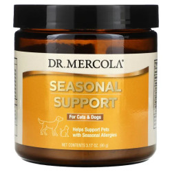 Сезонна підтримка для котів та собак, Dr. Mercola Seasonal Support For Dogs and Cats, 90 г