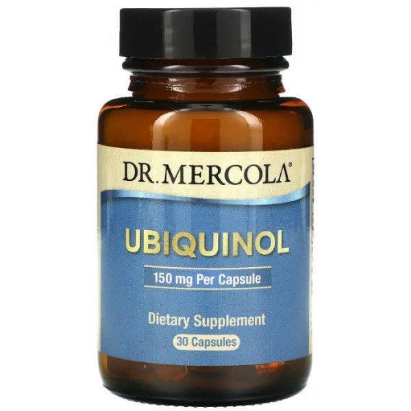 Убіхінол, Ubiquinol, Dr. Mercola, 150 мг, 30 капсул