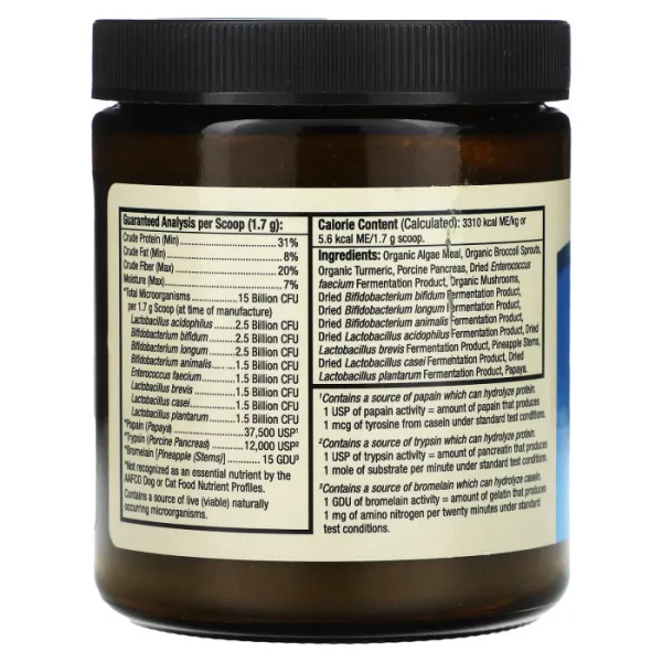 Пробіотики для котів та собак, підтримка травлення, Whole Food Digestive Probiotic, For Cats and Dogs, Dr. Mercola, 102 г