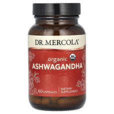 Ашваганда органическая, Dr. Mercola Ashwaganda, 60 капсул