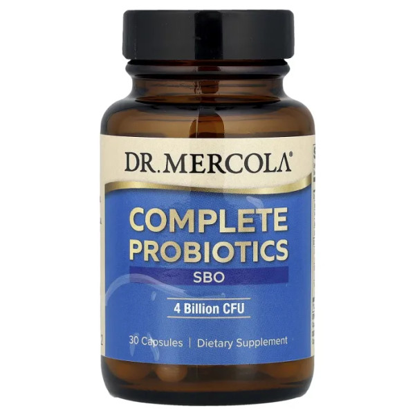 Комплекс пробіотиків SBO, Complete Probiotics SBO, Dr. Mercola, 4 млрд КУО, 30 капсул