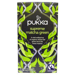 Матча, зелений чай, Matcha Green Pukka Herbs, 20 пакетів, 30 г
