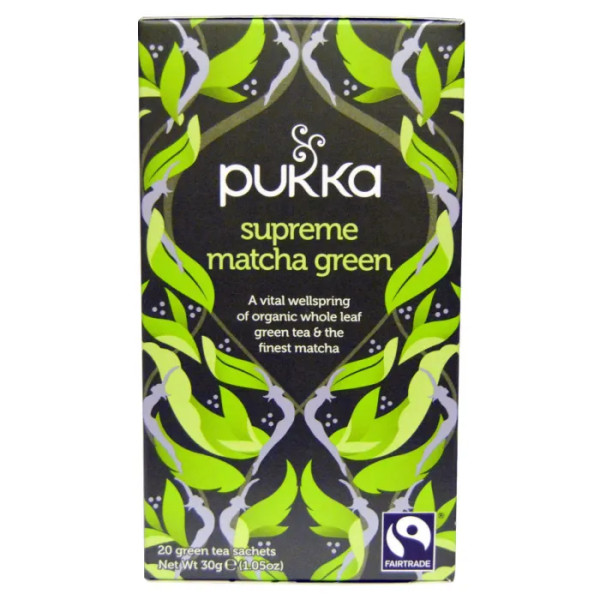 Зелений чай Матчу, Matcha Green, Pukka Herbs, 20 пакетів, 30 г