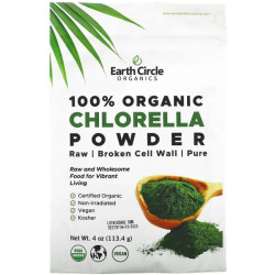 Хлорелла у порошку, 100% Organic Chlorella Earth Circle Organics, органічна, 113,4 г